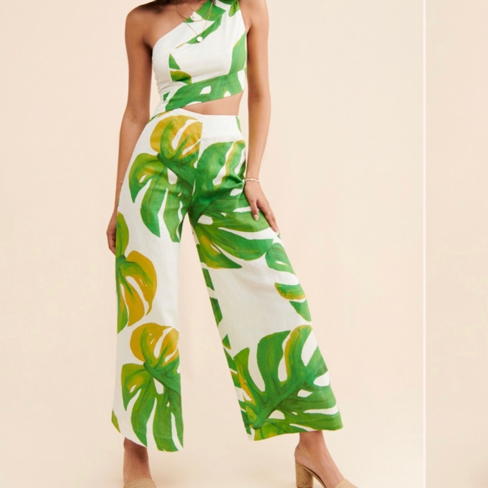 Farm Rio Monstera Jumpsuit - Size M